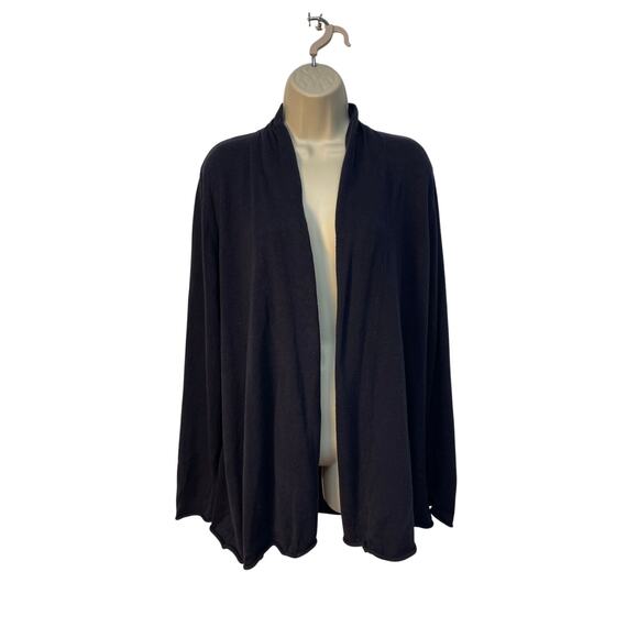 MICHAEL Michael Kors Women’s Open Front Long‎ Sleeve Cardigan Navy Blue Large - Picture 1 of 9